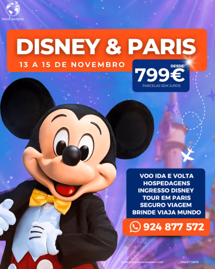 DISNEY & PARIS | 13 A 15 DE NOVEMBRO