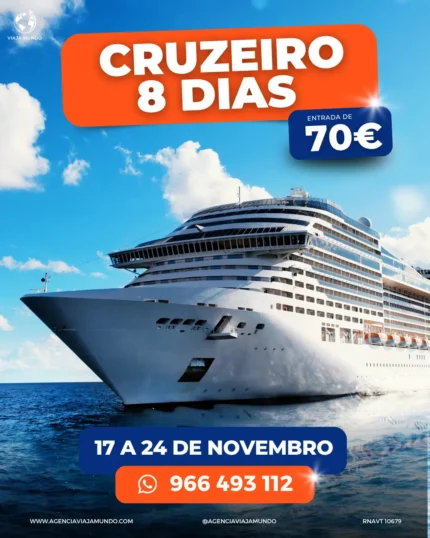 CRUZEIRO 8 DIAS | 17 A 24 DE NOVEMBRO