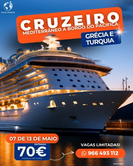 CRUZEIRO GRÉCIA E TURQUIA  | 07 A 13 DE MAIO 2027